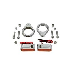 #ZODIAC RADIAL INDICATOR /CLAMP SET 49MM CHROME