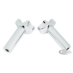ZODIAC H/BAR RISERS FXWG STRAIGHT CHROME
