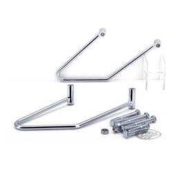 ZODIAC S/BAG SUPPORTS FXST 06-09 FLSTF 07-09 DOUBLE MOUNT