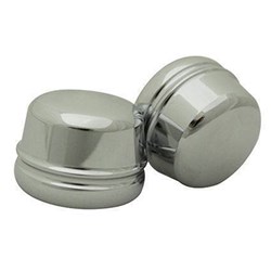 ZODIAC AXLE COVERS FRONT CHROME FXD 04-07 FLT 00-07  [ONC01] #