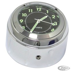 #ZODIAC CLOCK- STEER STEM MOUNT CHROME F/39MM FORK MODELS 87-14 [ONC01]