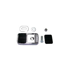 ZODIAC BRAKE PEDAL PAD KIT  CHR  FLST/F 97-08  [ONC01] #