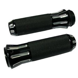 #ZODIAC RC COBRA BLK/RAW FOOTPEG SET  MALE MOUNT