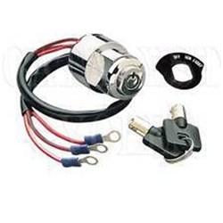 ZODIAC IGNITION SWITCH BLK  ROUND KEY 3-WIRE